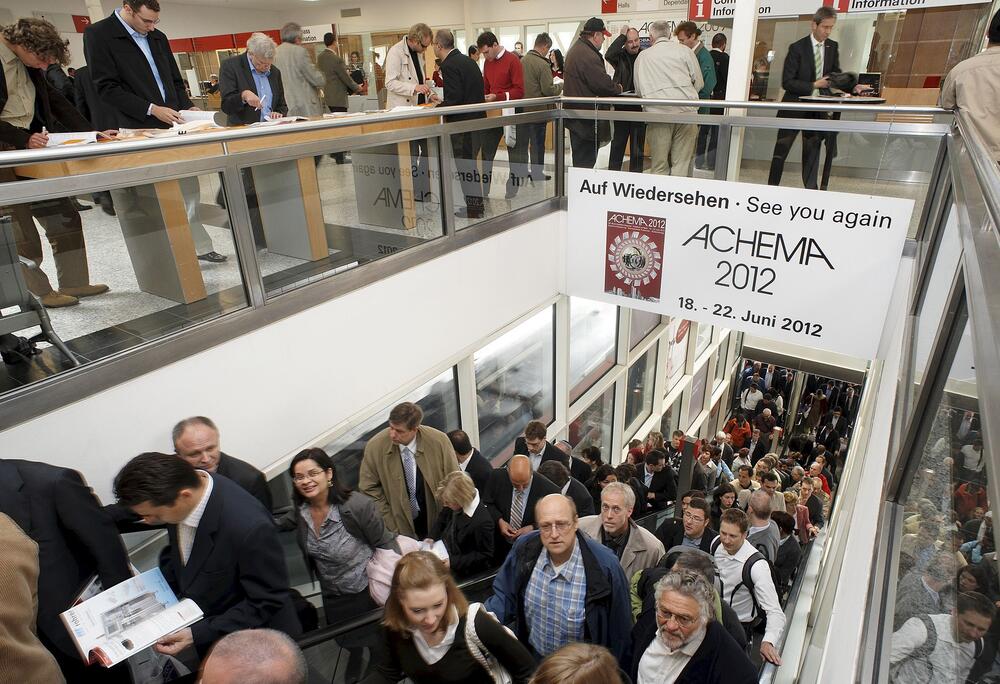 Achema 2012 Ankündigung &copy; Dechema / Helmut Stettin 
