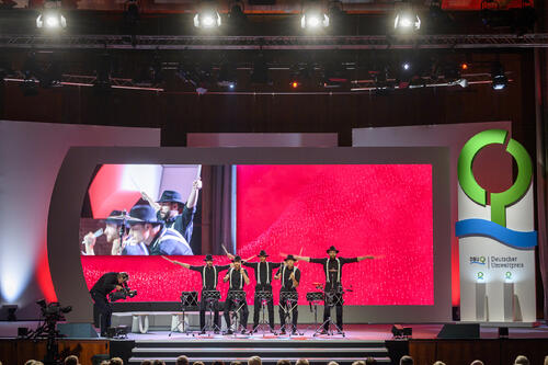 Schlagzeugmafia bei der Verleihung des Deutschen Umweltpreises der DBU 2019 © DBU/Peter Himsel