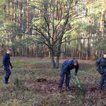 DBU-Naturerbefläche Hainberg Naturschutzaktion Bundespolizei © Severin Lechner/Bundesforst