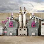 Schlammartige Biomasse trocknen und hygienisieren &copy; DBU-Projektpartner