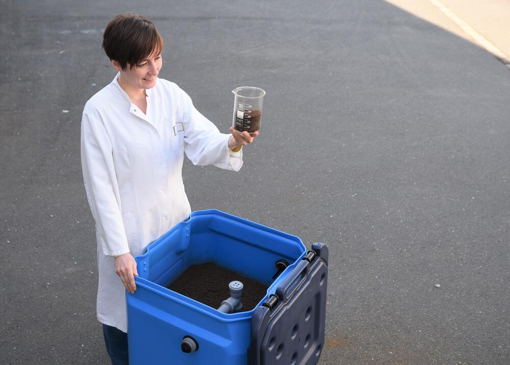 Phosphor-Rückgewinnung bei Kleinkläranlagen &copy; DBU-Projektpartner