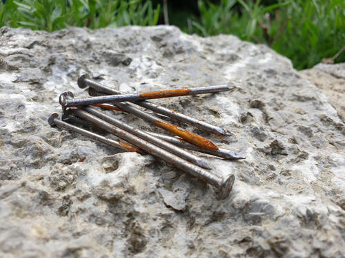 Symbolbild: Rostige Nägel © Deutsche Bundesstiftung Umwelt