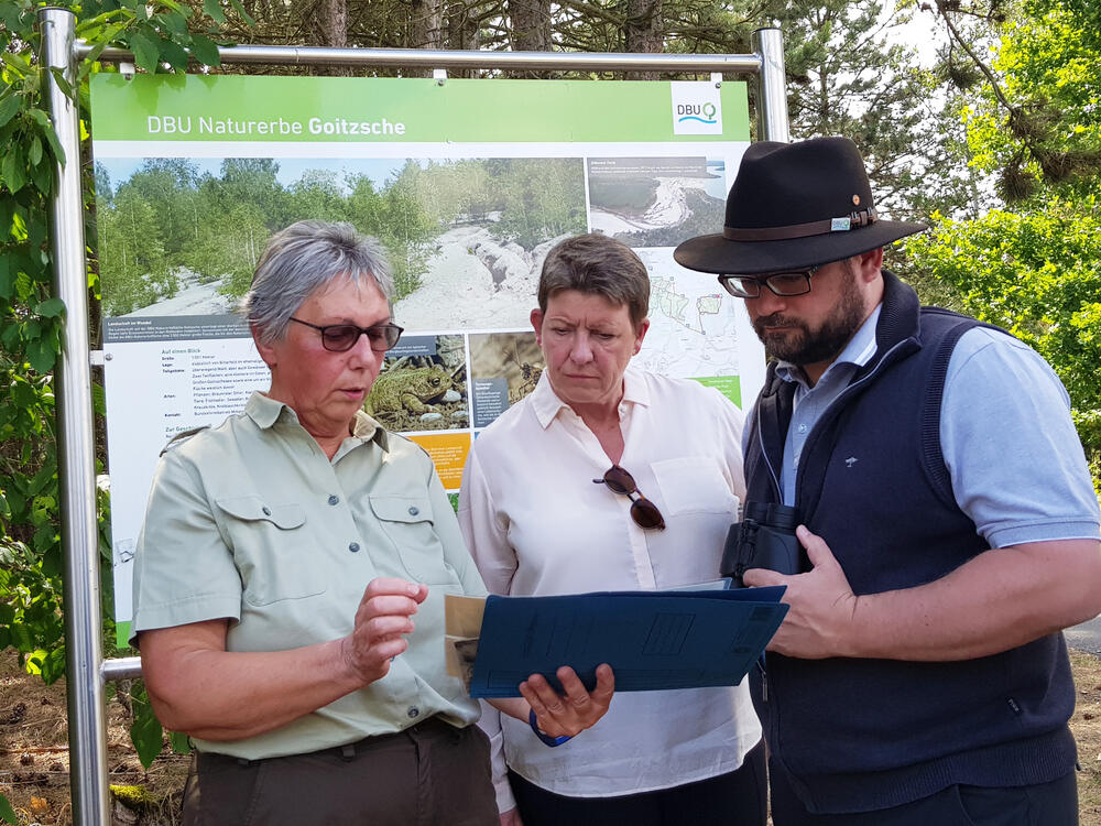 Besuch auf der DBU-Naturerbefläche Goitzsche © Behrendt/DBU