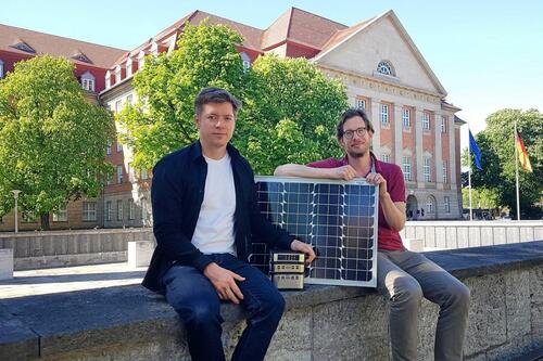 Teil des SolarWorX-Teams: CEO Felix Boldt (links) und Business Advisor Georg Heinemann (rechts) © SolarWorX GmbH