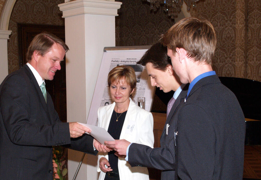 Tschechischer Umweltminister Bursík ehrt Preisträger 
