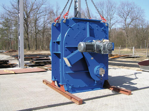 Eintragsvorrichtung für Rohmaterial 