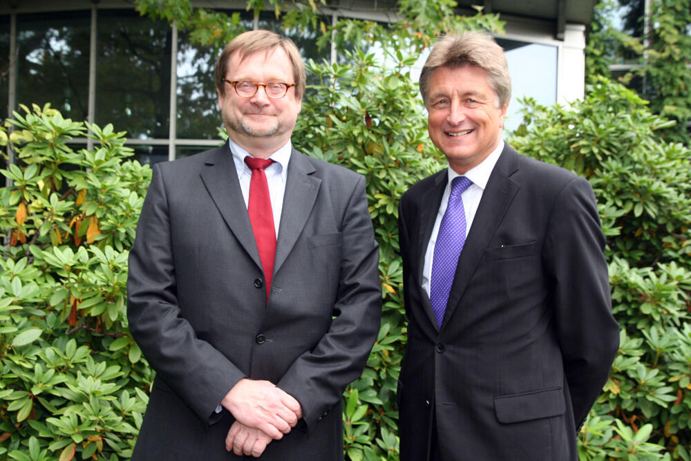 Jürgen Becker und Staatssekretär 