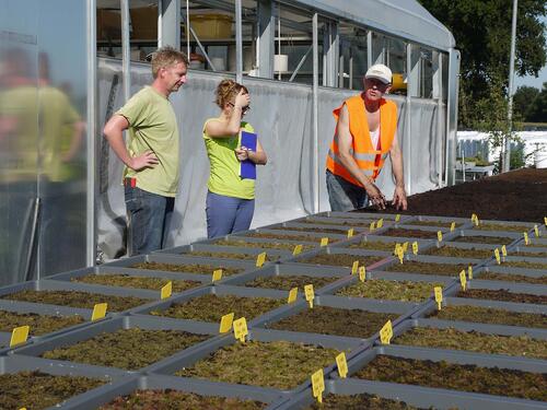 Anlegen der Vermehrungsstation VEC &copy; Stiftung Lebensraum Moor