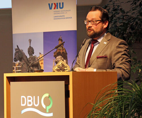 Generalsekretär Bonde bei 27. Osnabrücker Wasserfachtagung &copy; Deutsche Bundesstiftung Umwelt