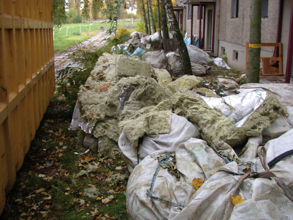 Mineralwolleabfälle 