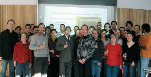 Forscherteam des Fraunhofer ISE in Freiburg 