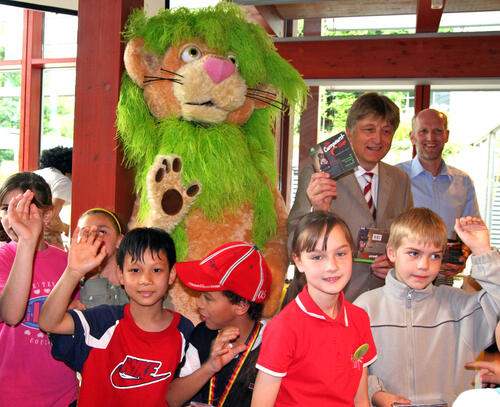 Zur Eröffnung des Sprachfördercamps 