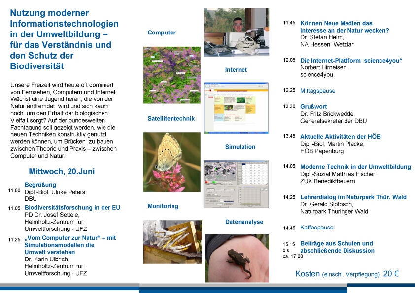 Fachtagung: Biologische Vielfalt und moderner Lebensstil – (k)ein Widerspruch ? 