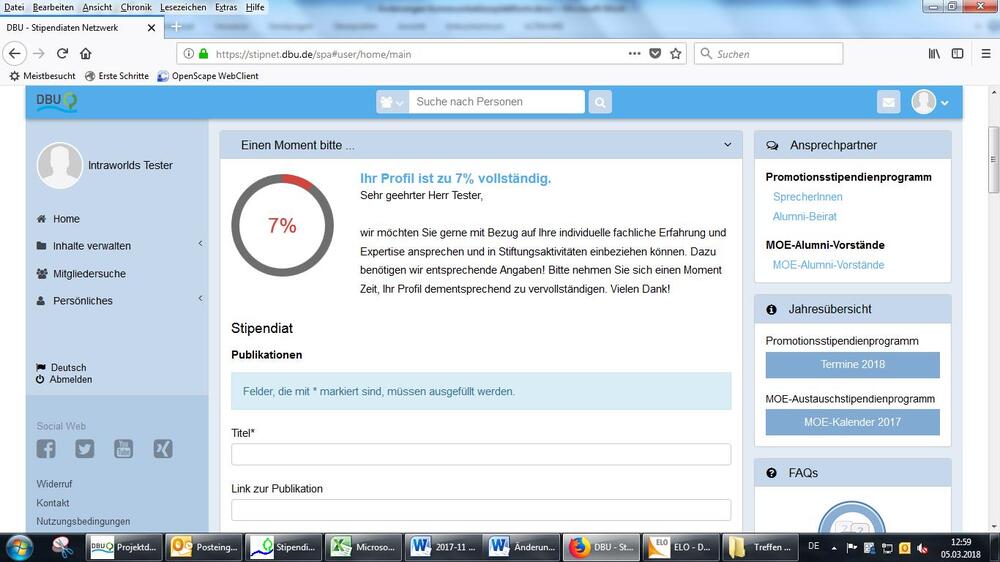 Kommunikationsplattform © Deutsche Bundesstiftung Umwelt