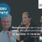 Ankündigung Online-Salon Wirtschafat und Klimaschutz © Deutsche Bundesstiftung Umwelt