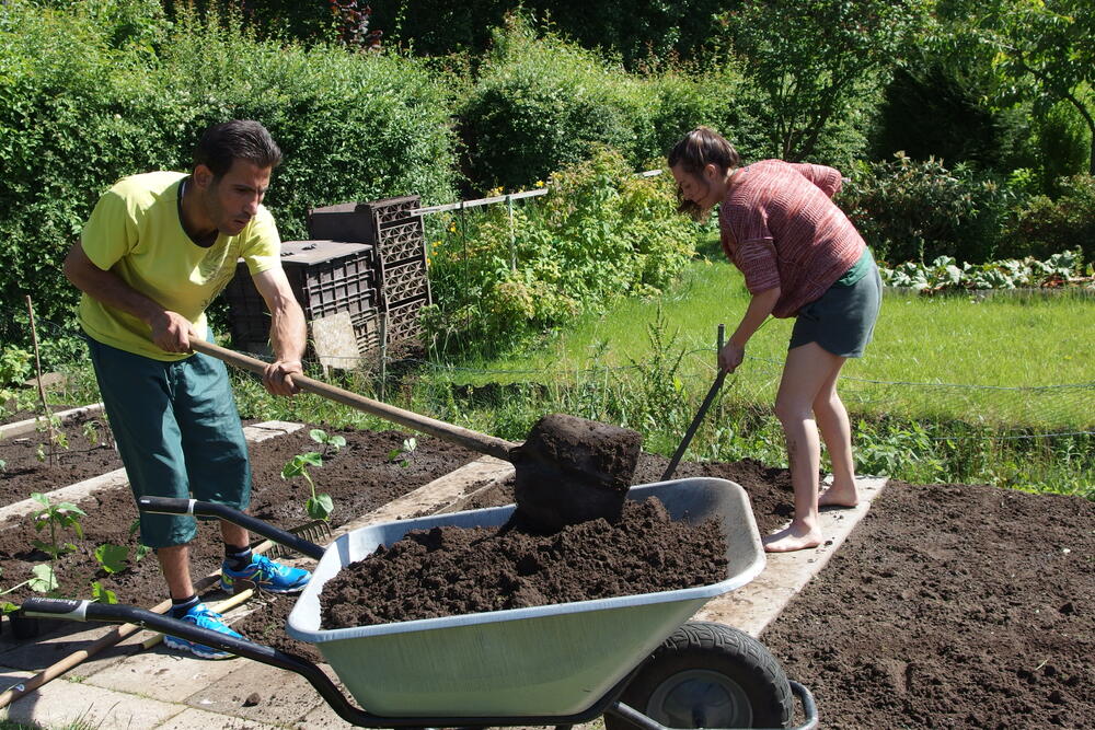 Integration im Garten JuZuVie17 © Melanie Vogelpohl/Deutsche Bundesstiftung Umwelt