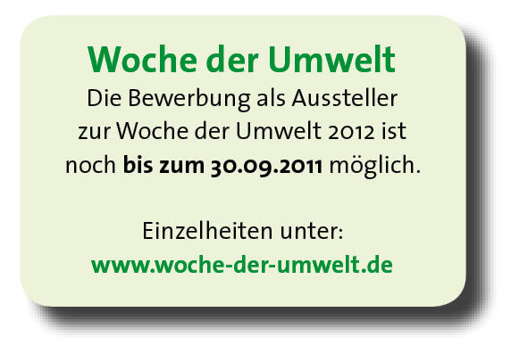 Bewerbung Woche der Umwelt 