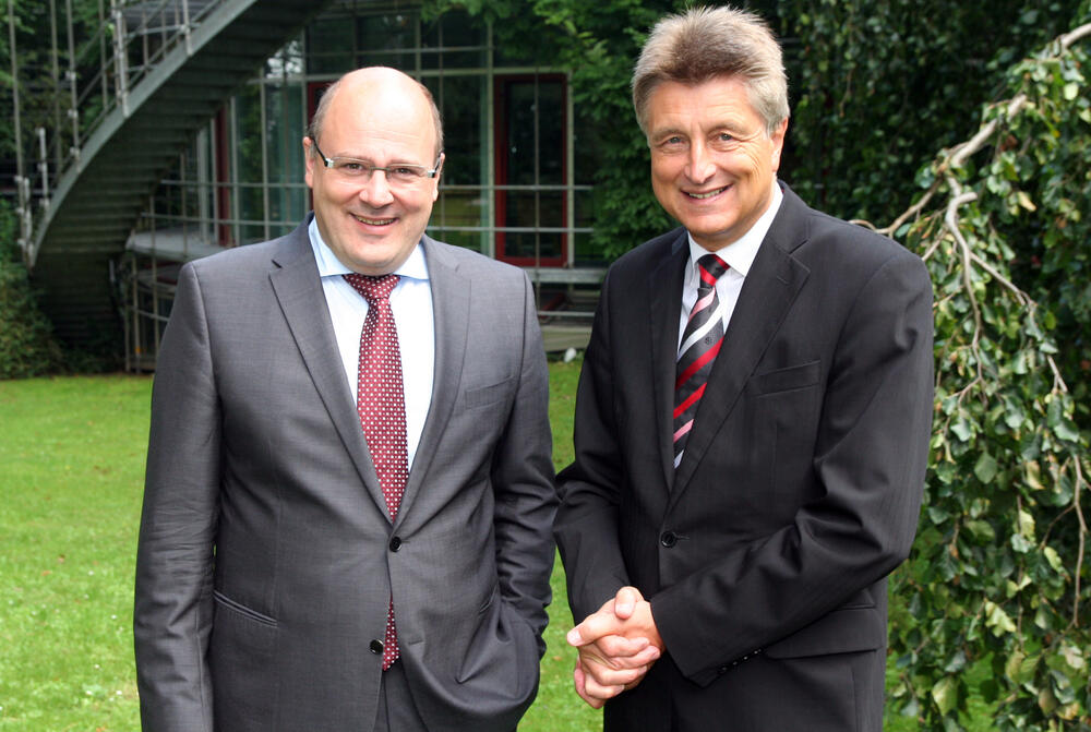 Steffen Kampeter und Dr.-Ing. E. h. Fritz Brickwedde 