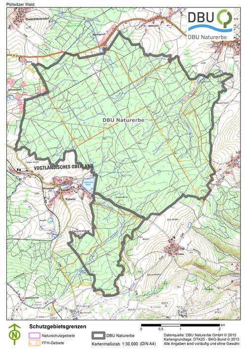 Karte Pöllwitzer Wald 