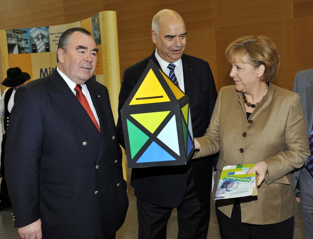 Traublinger, Kentzler, Merkel auf IHM 