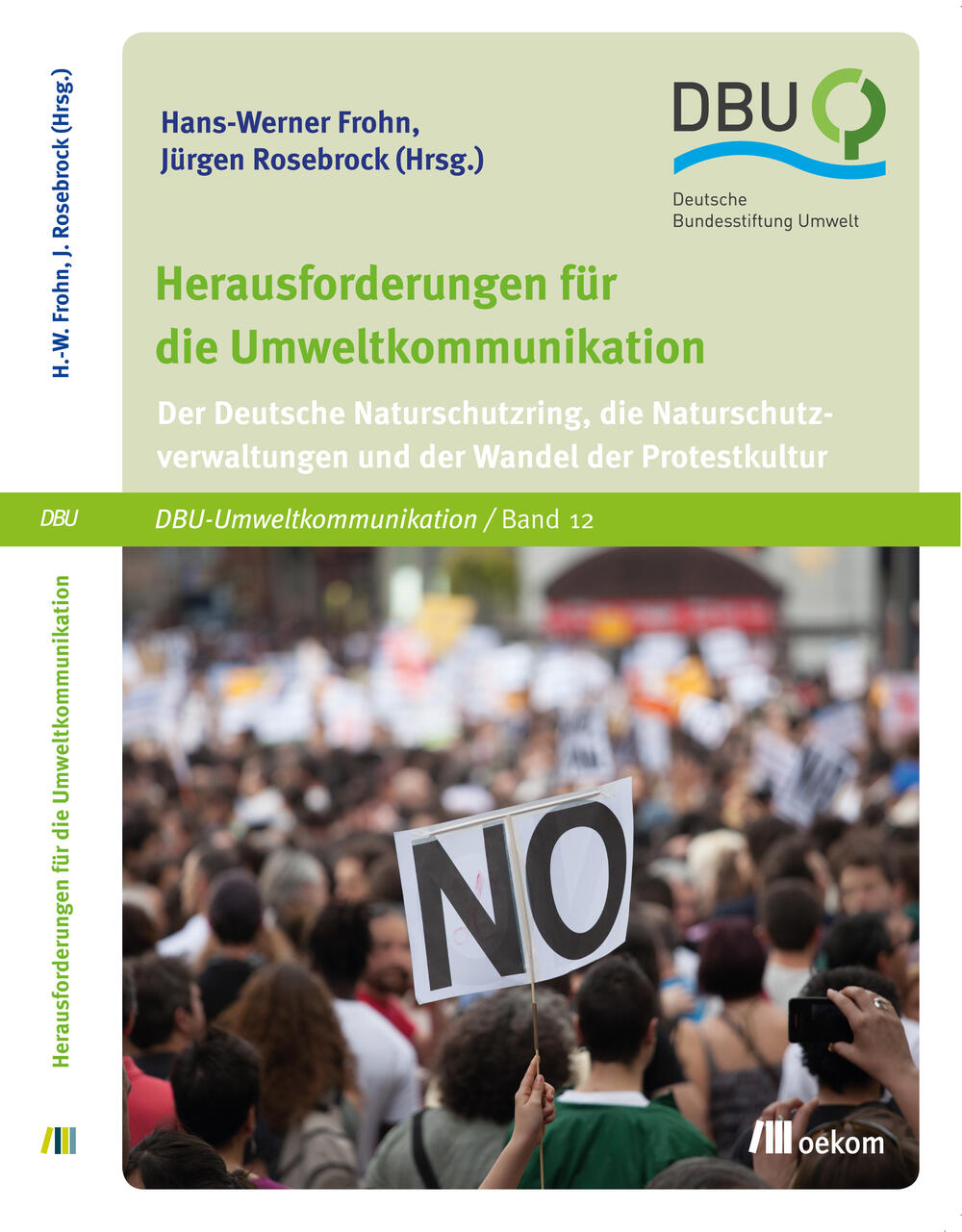Buchcover Herausforderungen für die Umweltkommunikation, oekom © Deutsche Bundesstiftung Umwelt