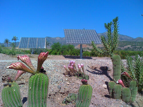 Efficient solar energy harvest, thanks to new technology: the pilot plant of a CPV-Concentrix power plant in Lorca, Spain  