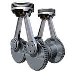 doppelte Kurbelwellen 