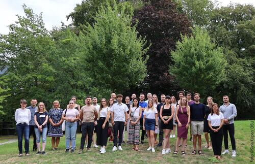 Die neuen Fellows auf dem Einführungsseminar im DBU-Park  © DBU