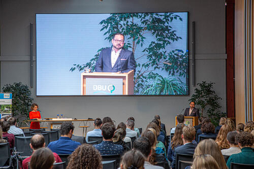 Jubiläumsveranstaltung 2022: Begrüßung Alexander Bonde  © DBU, Andreas Dannhauer