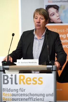 Hendricks bei BilRess © Deutsche Bundesstiftung Umwelt