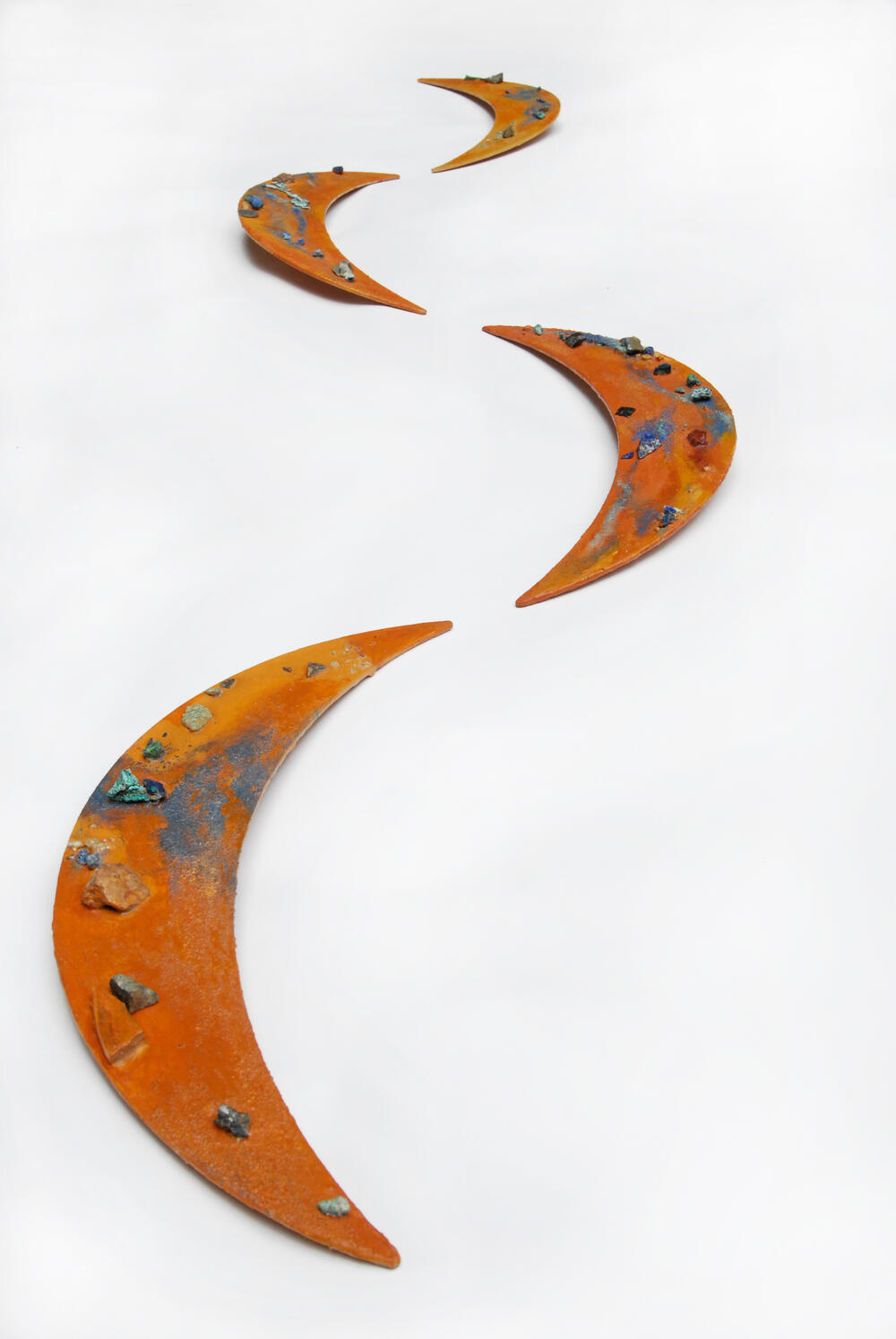 Erdsicheln mit Kupfermineralen, Angela B. Clement, Remscheid &copy; Angela B. Clement