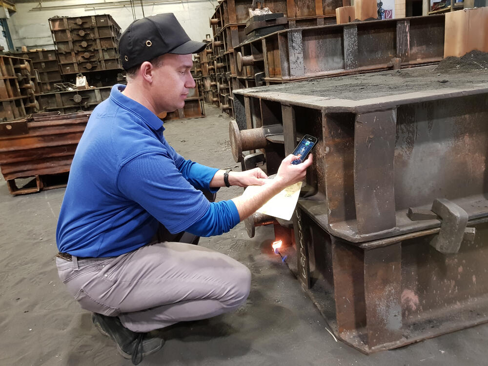 AZ 33136 Kemptener Eisengießerei Einführung Handy-App © Deutsche Bundesstiftung Umwelt