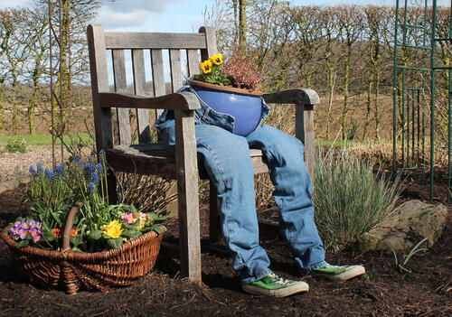 Jeans mit Blumentopf © Lea Kessens/DBU