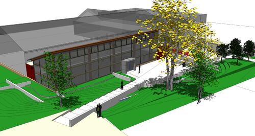 Neubau des Theaterfoyers 