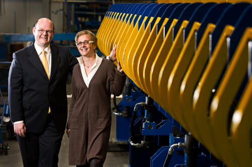 Dr. Carsten Bührer and Petra Bültmann-Steffin &copy; DBU/Marcel Näpel