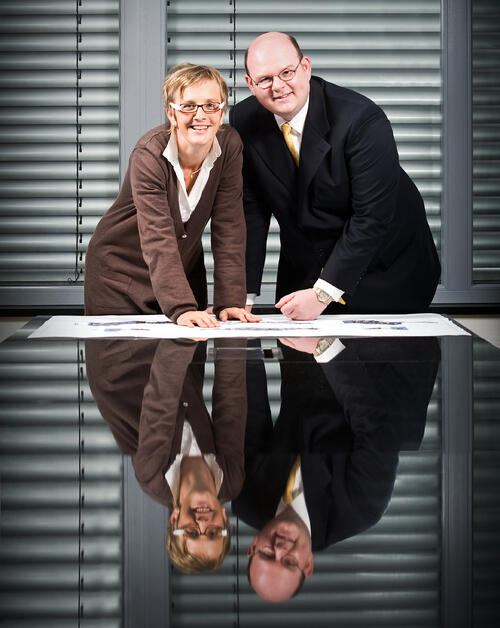 Dr. Carsten Bührer and Petra Bültmann-Steffin &copy; DBU/Marcel Näpel