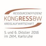 Logo Ressourcenefizienz- und Kreislaufwirtschaftskongress Baden-Württemberg mit Datum &copy; Umwelttechnik BW