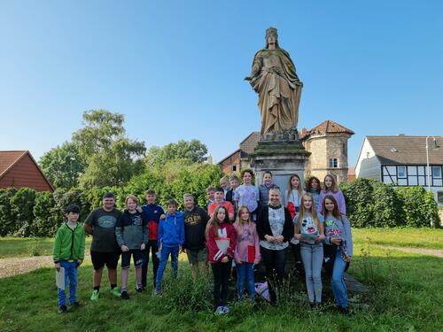 Die Schülergruppe aus Gröningen. Foto: C. Friedrich, Gröningen. © C. Friedrich, Gröningen.