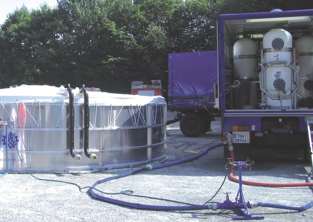 Drinking water desinfection in disaster protection 