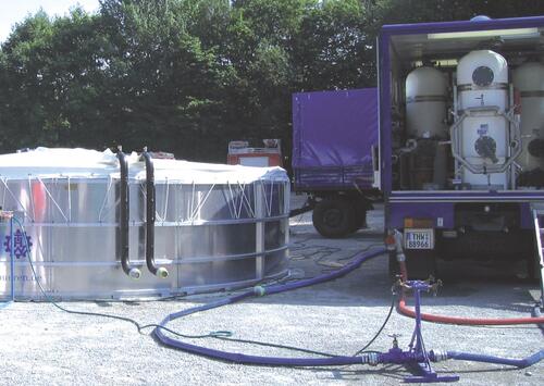 Drinking water desinfection in disaster protection 