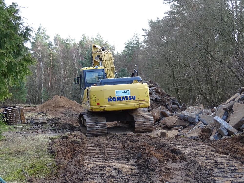 Rückbau Kaarzer Holz Bagger © Bundesforst/ Verena Bastian