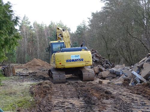 Rückbau Kaarzer Holz Bagger © Bundesforst/ Verena Bastian