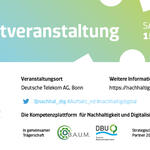 Auftaktveranstaltung der Kompetenzplattform für Digitalisierung & Nachhaltigkeit im Mittelstand &copy; nachhaltig.digital