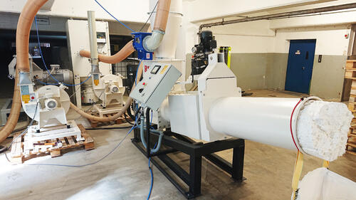 Mobile Anlage - Trockenzerfaserung © TBP Future GmbH