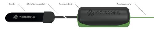 Der Plantobelly-Webservice bietet einen Blick in den Boden. Übersichtlich wird die Feuchtigkeit dargestellt, zusammen mit Status und Ort des vergrabenen Sensors. © Plantobelly UG