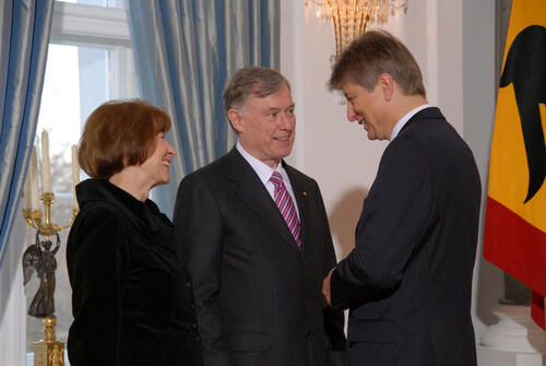 Bundespräsident Köhler mit Brickwedde 