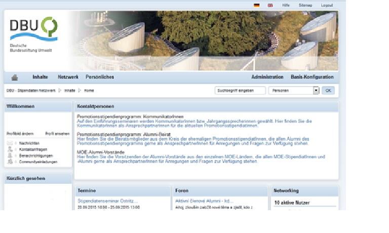 Startseite Kommunikationsplattform 