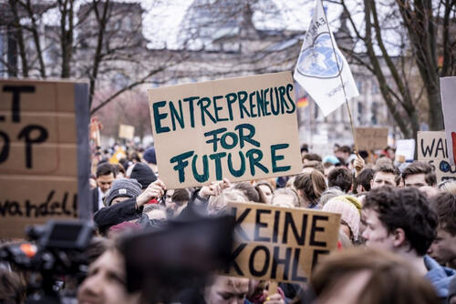 Demo mit Entrepreneurs For Future in Berlin © Entrepreneurs For Future