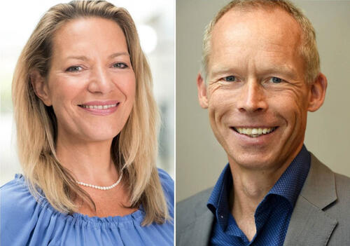 Collage: Prof. Dr. Antje Boetius und Prof. Dr. Johan Rockström © Kerstin Rolfes/Alfred-Wegener-Institut; Peter Himsel/DBU