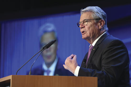 Bundespräsident Joachim Gauck © Himsel/DBU